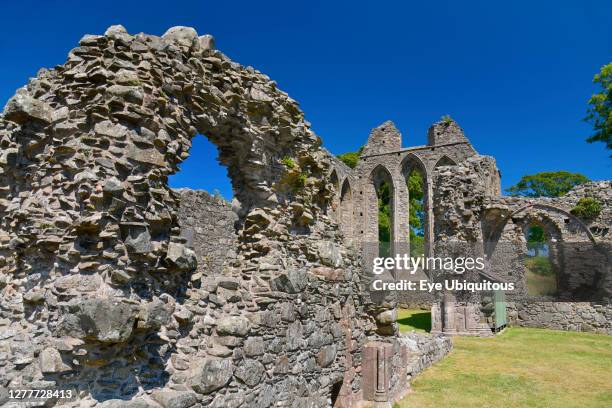 Ireland, County Down, Downpatrick, Inch Abbey ruins.