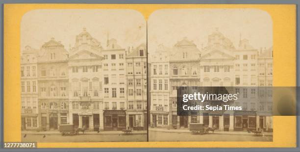 Brussels, Maisons Gothiques, Place-de-l'Hotel de Ville, BT, 1860