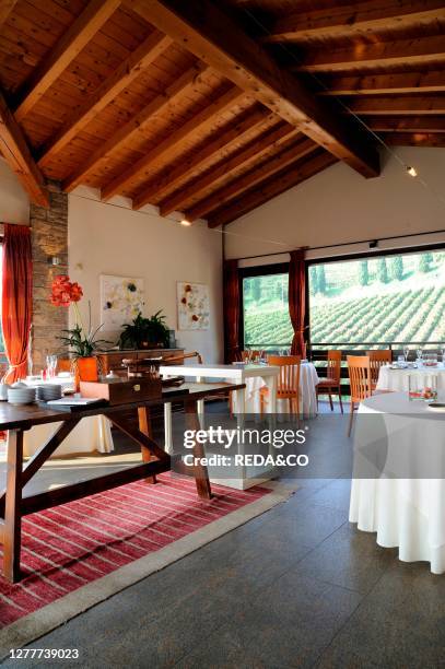 Al Vigneto restaurant, Bergamo, Lombardy, Italy, Europe.