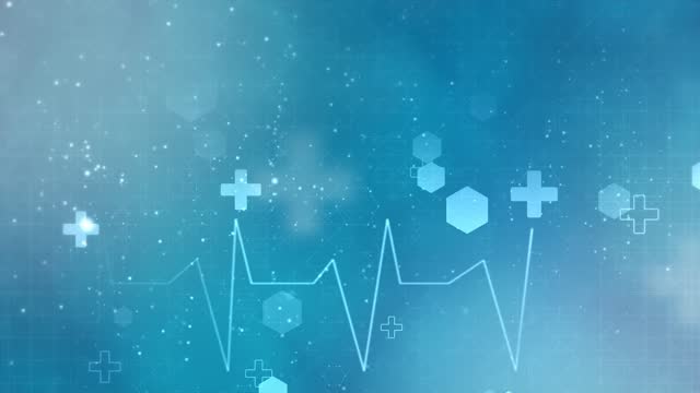 Abstract medical background with flat icons and symbols Loop Animation Background.