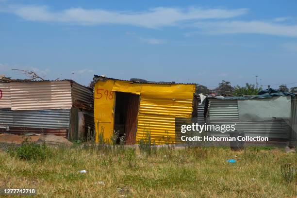 Yellow shack in Soweto Township, Johannesburg, South Africa