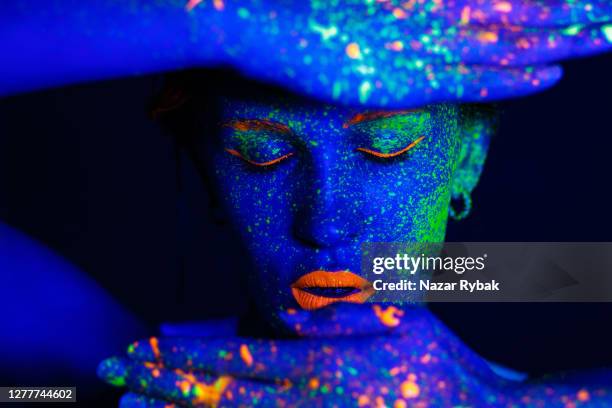 2,044 Blue Face Paint Stock Photos, High-Res Pictures, and Images - Getty  Images