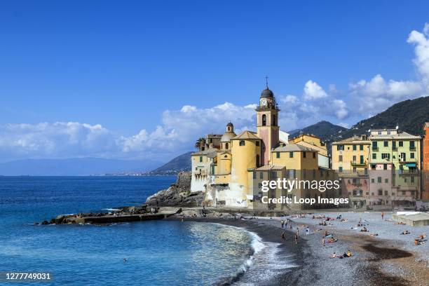 Santa Maria Assunta basilica at Camogli in Liguria.