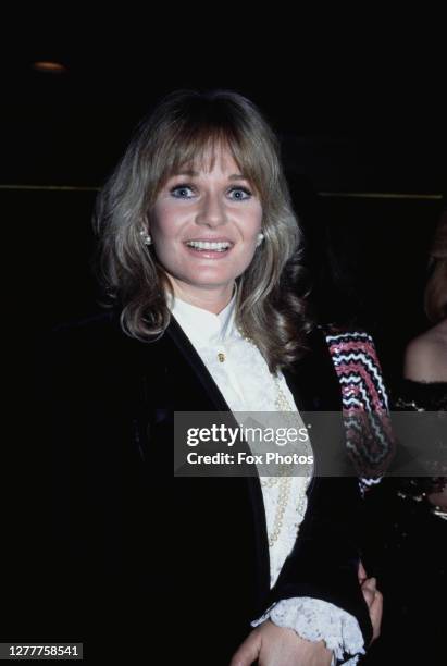 English actress Valerie Perrine at the BAFTA Awards at the Grosvenor House Hotel in London, 5th March 1985.