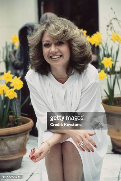 English singer and actress Elaine Paige, who has been chosen to play Eva Peron in the stage musical 'Evita', London, UK, 3rd April 1978.