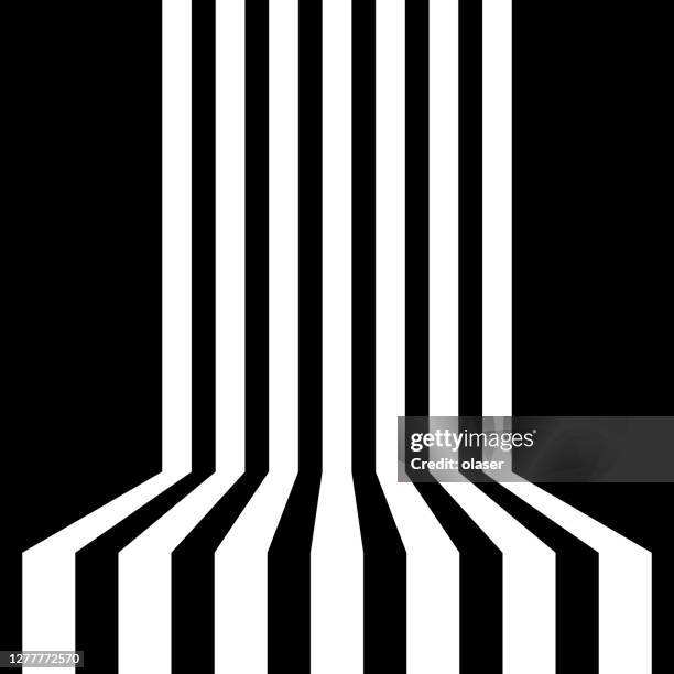 parallel stripes, passing a corner - wall corner stock illustrations