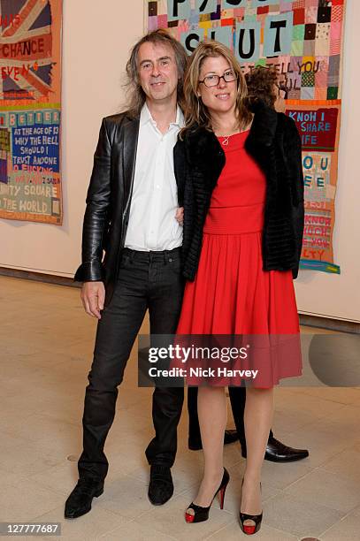 Ivor Braka and Sarah Graham attend the Special Preview to the exhibition Love is What You Want by Tracey Emin at the Hayward Gallery on May 16, 2011...