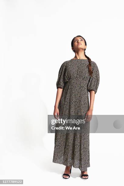 woman looking up - front looking asian women stock pictures, royalty-free photos & images