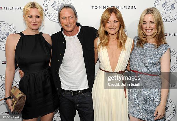 Alice Evans, Jason Lewis, Malin Akerman and Melissa George arrive for Tommy Hilfiger and Lisa Birnbach Celebration of Prep World on June 9, 2011 in...