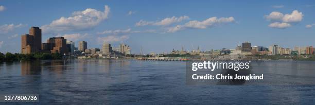 ottawa and gatineau city skyline over river - gatineau ストックフォトと画像