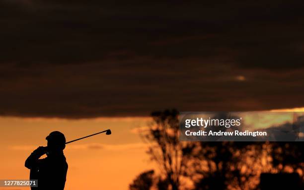 Benjamin Herbert of France plays his second shot on the 18th hole during the first round of the Aberdeen Standard Investments Scottish Open at The...