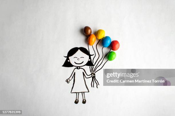 happy childhood. - balloon burst stock pictures, royalty-free photos & images