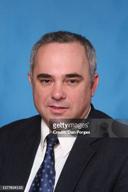 Portrait of Likud Party politician and member of the Knesset Yuval Steinitz, Jerusalem, Israel, December 21, 2005.
