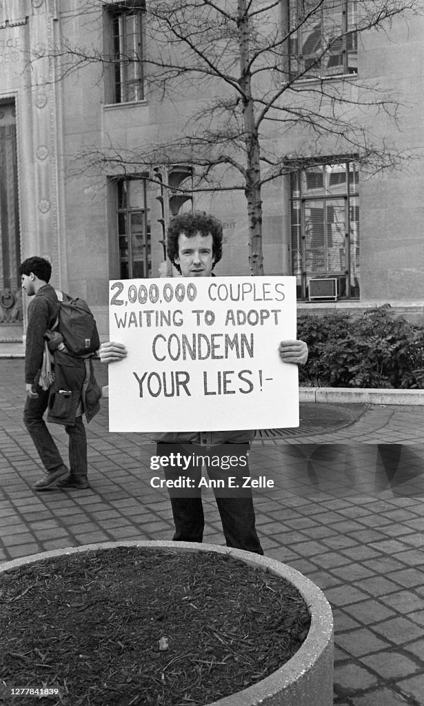 Anti-Abortionist Counterprotests The March For Women's Lives