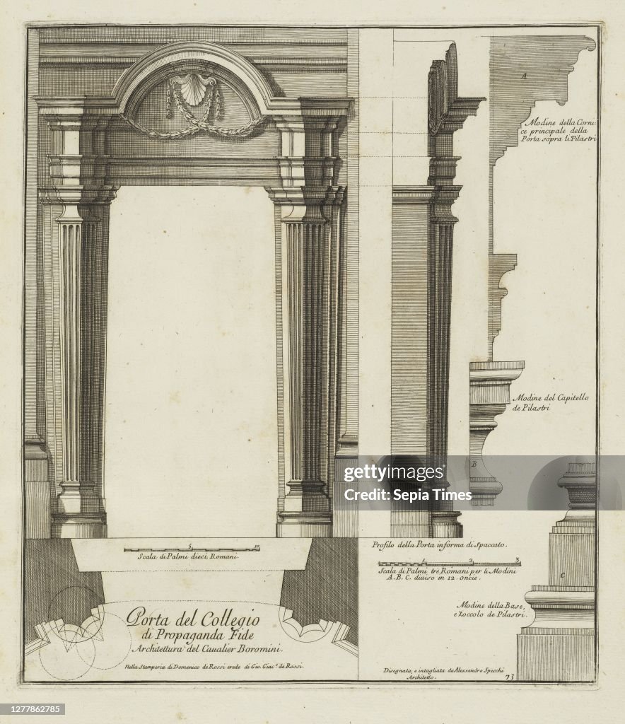 Porta del Collegio di Propaganda Fide