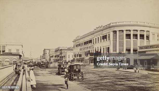 Great Eastern Hotel, Old Court House Street, Calcutta; Samuel Bourne ; Calcutta, India; 1867 - 1868; Albumen silver print.