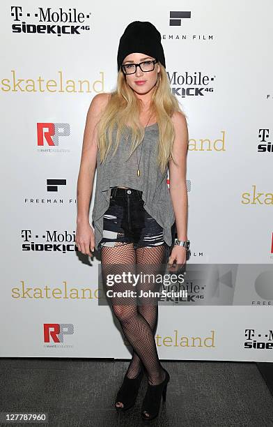 Caity Lotz attends the "Skateland" after party on May 11, 2011 in Hollywood, California.