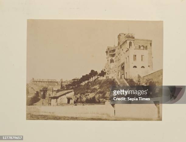 Casino Savorelli, Fotografi di Roma 1849, Lecchi, Stefano, 19th century, c. 1849, salted paper prints, 43 x 31 cm., photographic prints 22 x 16 cm....