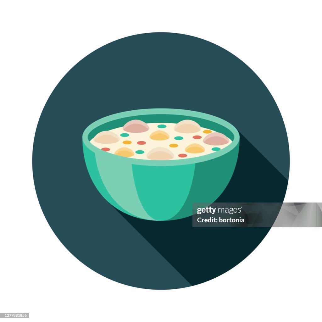 Ícone dos frutos do mar de Clam Chowder