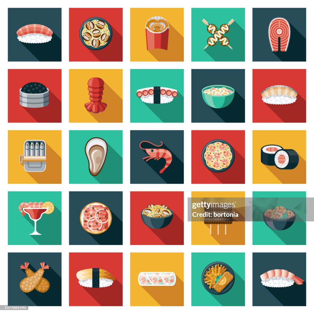Seafood Icon Set