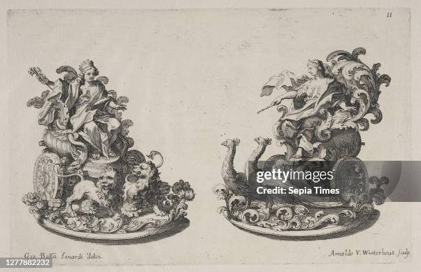 Trionfi or sugar sculptures of Cybele and Juno, Raggvaglio della solenne comparsa, fatta in Roma gli otto di gennaio MDCLXXXVII. Dall'illvstrissimo,...