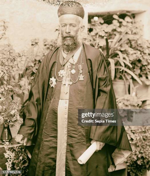 Maronite bishop. 1898, Middle East, Israel and/or Palestine.