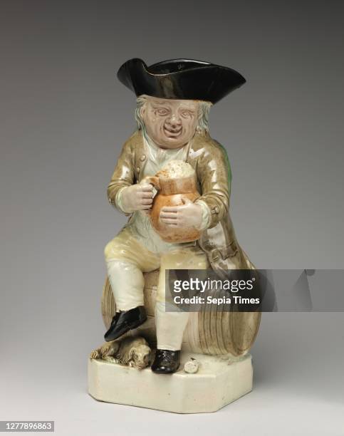 Ralph Wood the Younger, Toby jug, British, Burslem, Staffordshire, Ralph Wood the Younger , ca. 1770–80, British, Burslem, Staffordshire, Lead-glazed...