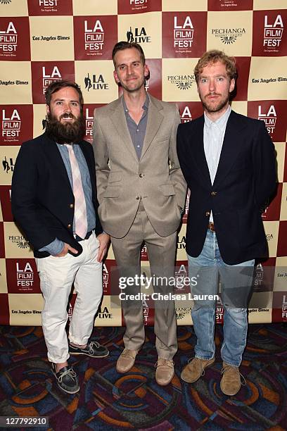 Directors Ryan McNeil, Adam Willis and Adam Littke attend "Eclectic Mix" Q & A during 2011 Los Angeles Film Festival held at the Regal Cinemas L.A....