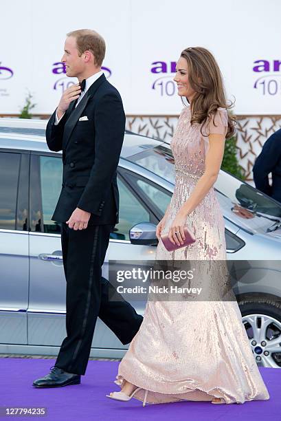 Prince William, Duke of Cambridge, Catherine and Duchess of Cambridge attends the 10th Annual ARK gala dinner at Kensington Palace on June 9, 2011 in...