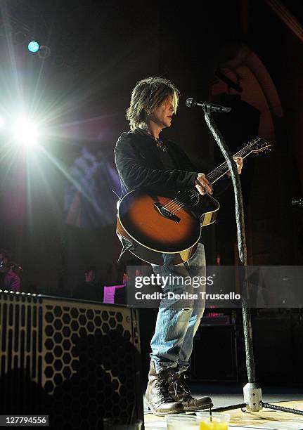 Singer/Songwriter John Rzeznik of the Goo Goo Dolls performs at the Couture Las Vegas Jewely Show at Wynn Las Vegas on June 2, 2011 in Las Vegas,...