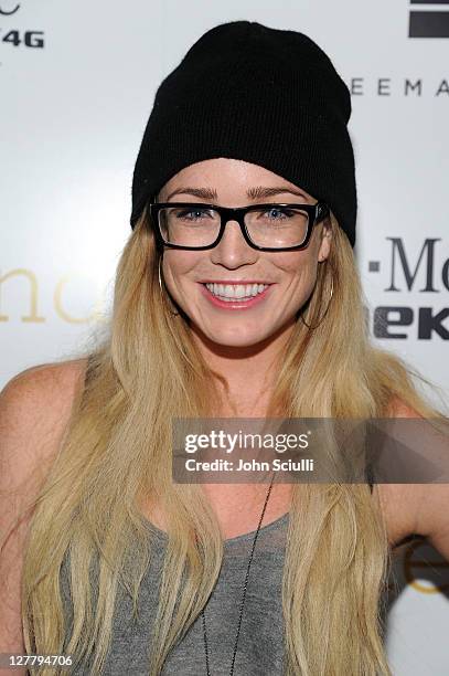 Caity Lotz attends the "Skateland" after party on May 11, 2011 in Hollywood, California.