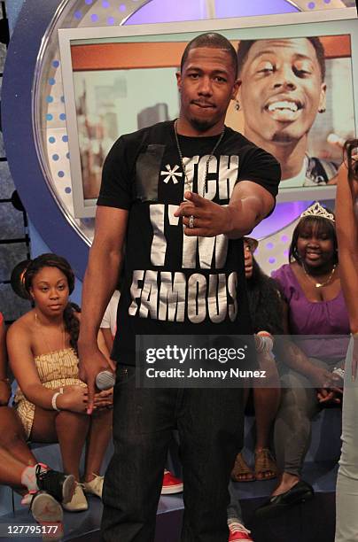 Nick Cannon visits BET's "106 & Park" at BET Studios on June 3, 2011 in New York City.