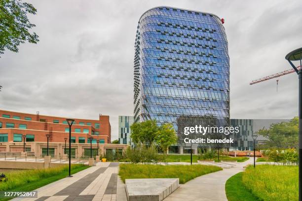 university of calgary campus alberta canada mackimmie tower - university of calgary stock pictures, royalty-free photos & images