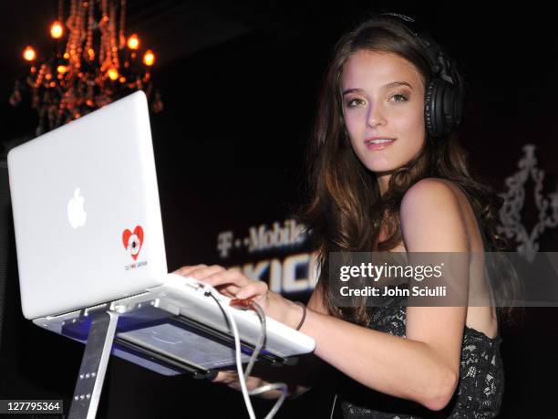 Cassie Stevens performs at the "Skateland" after party on May 11, 2011 in Hollywood, California.