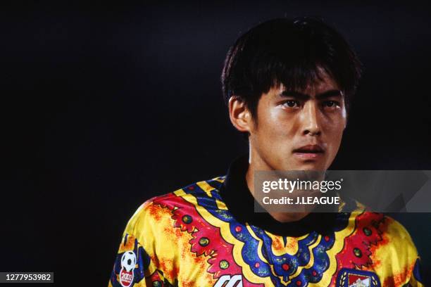 Yoshikatsu Kawaguchi of Yokohama Marinos is seen during the J.League Nicos Series match between Gamba Osaka and Yokohama Marinos at the Expo '70...