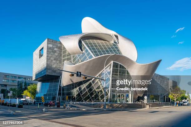 art gallery of alberta in downtown edmonton canada - edmonton stock pictures, royalty-free photos & images