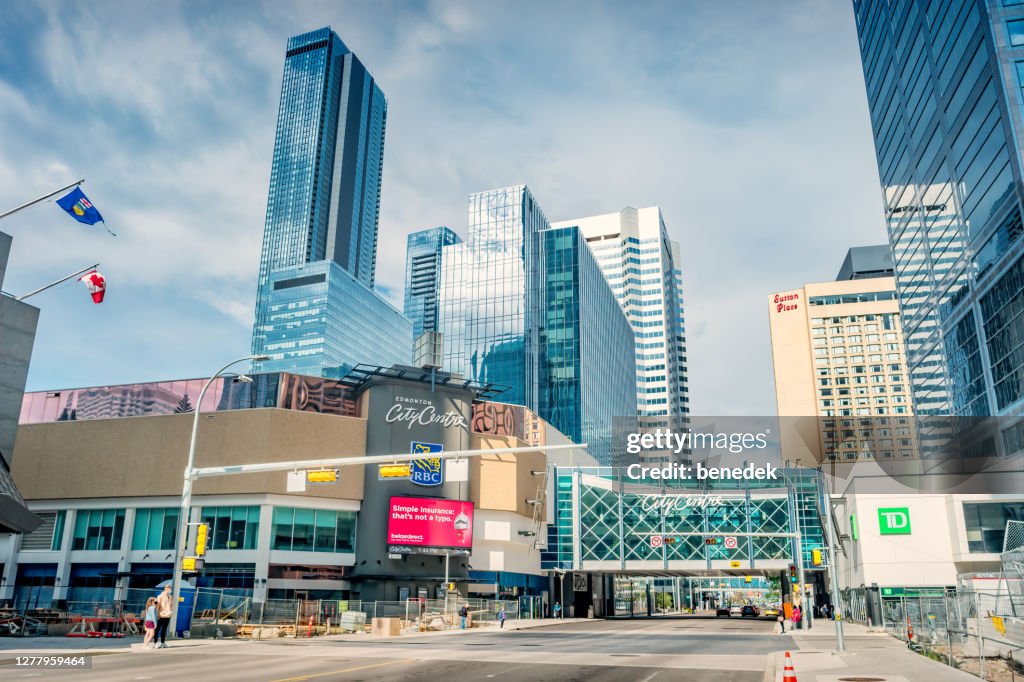 Centro da cidade de Edmonton Alberta Canadá