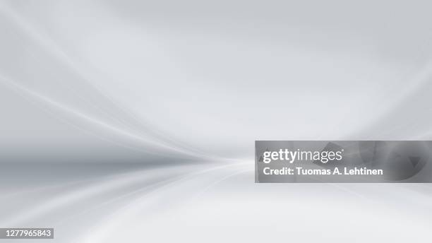 abstract and modern gray background with brighter bent lines. - brighter future stock pictures, royalty-free photos & images