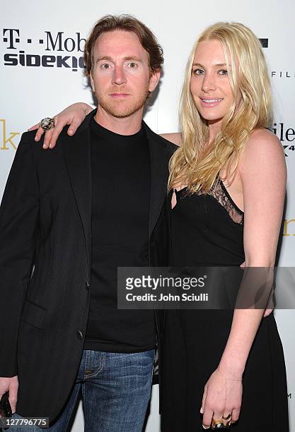 Brandon Freeman and Casey LaBow attend the "Skateland" after party on May 11, 2011 in Hollywood, California.
