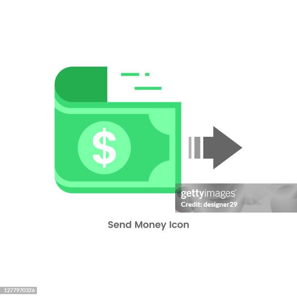 illustrations, cliparts, dessins animés et icônes de envoi de la conception vectorielle de l’icône money. - transfert