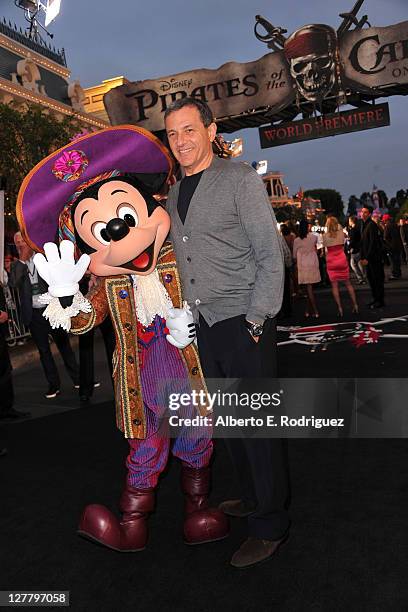 President and Chief Executive Officer of The Walt Disney Company Bob Iger arrives at the world premiere of "Pirates Of The Caribbean: On Stranger...