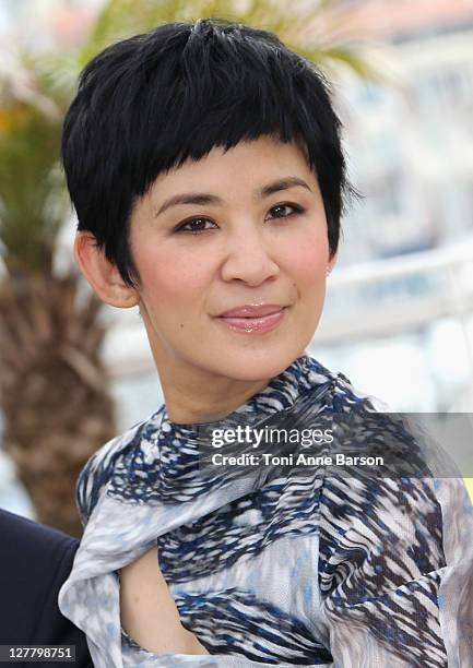 Actress Sandra Ng Kwan Yu attends the "Wu Xia" Photocall during the 64th Annual Cannes Film Festival at Palais des Festivals on May 14, 2011 in...