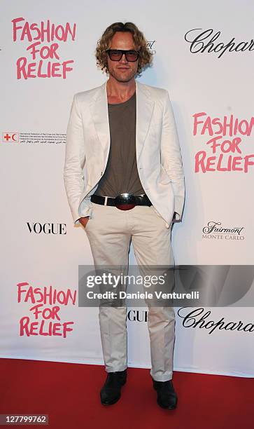 Peter Dundas attends Fashion For Relief Japan Fundraiser during the 64th Annual Cannes Film Festival at Forville Market on May 16, 2011 in Cannes,...