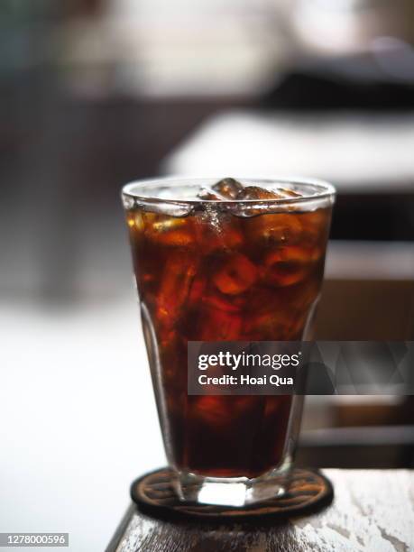 cold brew ice coffee - ice coffee stock pictures, royalty-free photos & images