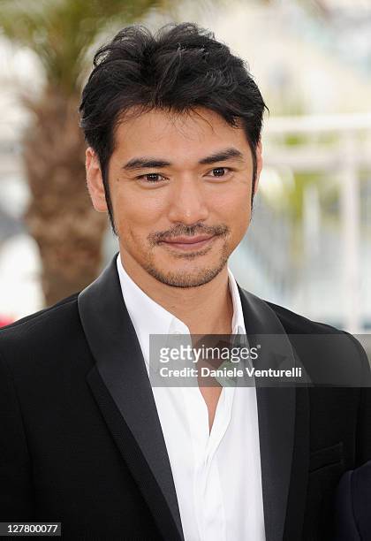 Actor Takeshi Kaneshiro attends the "Wu Xia" Photocall during the 64th Annual Cannes Film Festival at Palais des Festivals on May 14, 2011 in Cannes,...