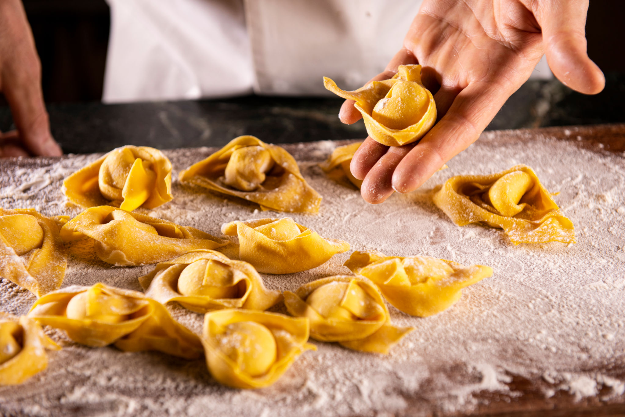 making ravioli