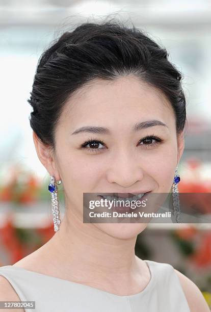 Actress Li Xiao Ran attends the "Wu Xia" Photocall during the 64th Annual Cannes Film Festival at Palais des Festivals on May 14, 2011 in Cannes,...