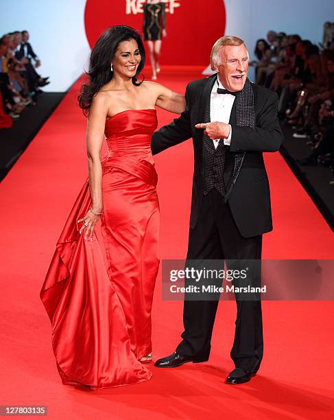 Bruce Forsyth and Wilnelia Merced attend the " Fashion For Relief Japan Fundraiser" during the 64th Annual Cannes Film at Forville Market on May 16,...