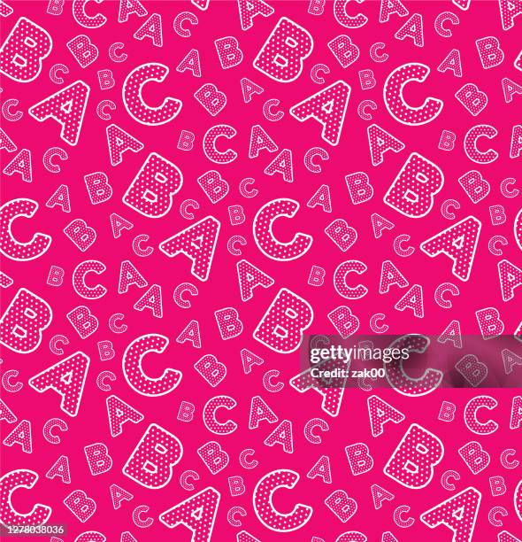 alphabet seamless background. - letter c stock illustrations