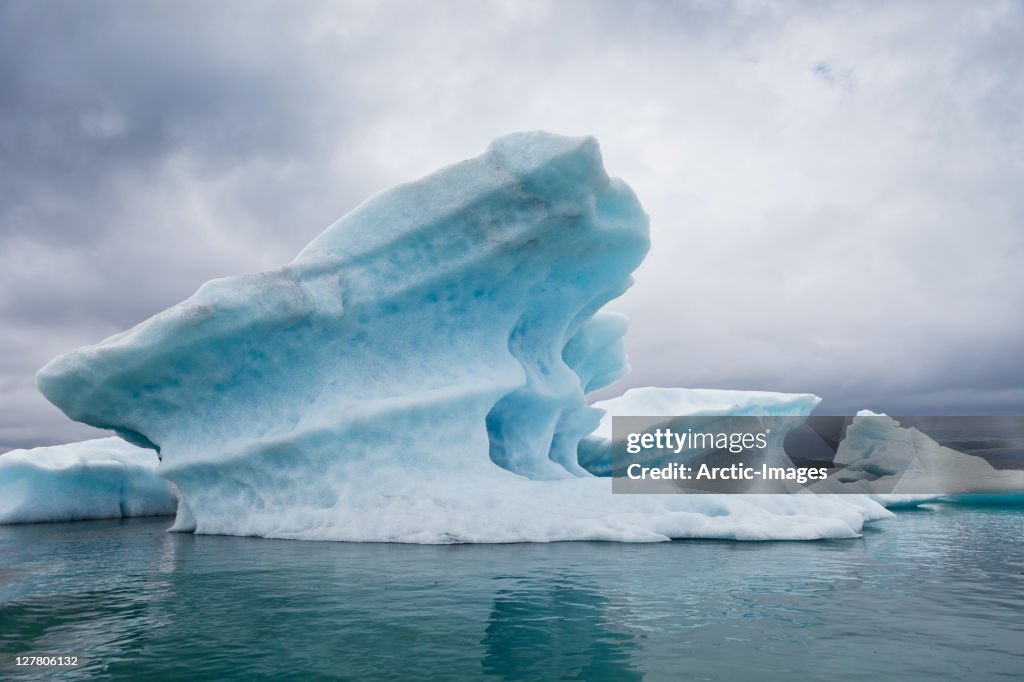 Icebergs on Glacial Lagoon